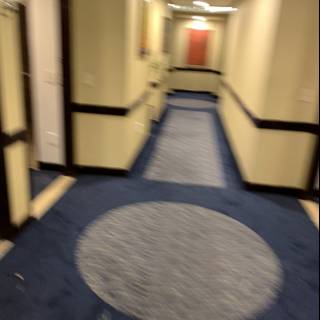 Blurred Blue Corridor