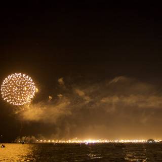 Explosive Fireworks Display Under the Night Sky