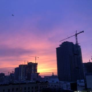 Sunset Over the Metropolis of LA