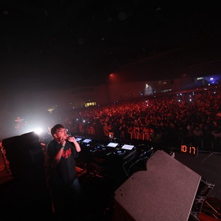 DJ Performs Live at Packed Wobbleland Festival Arena
