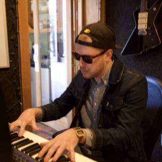 Keyboard Player in Shades