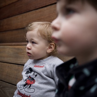 Young Children Watching Intently at an Event