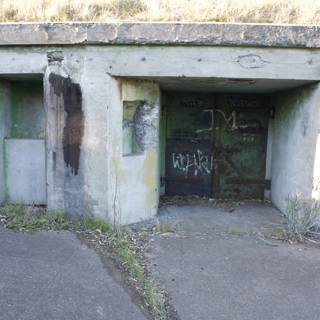 Graffiti-covered Bunker Door
