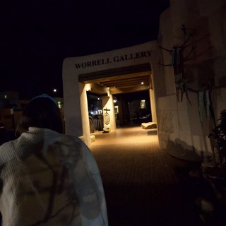 Evening Arrival at Worrell Gallery Entrance