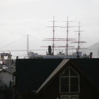 Navy Cruiser in the San Francisco Waterfront
