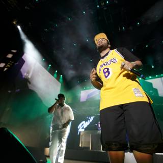 Lakers Fan Takes the Stage at Coachella