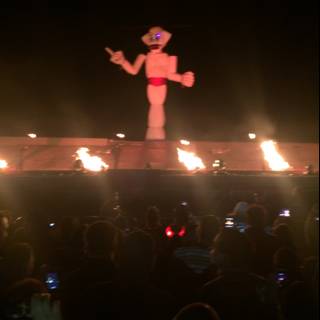 The Fiery Showman: A Stunning Performance at the Fort Marcy Ballpark