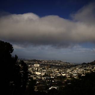 Breathtaking Hilltop View of San Francisco Cityscape