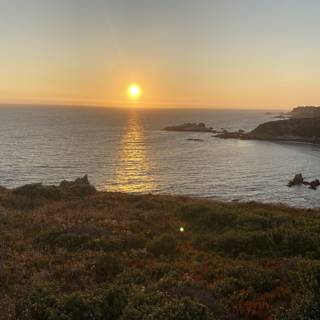 Sunset over the California Coastline