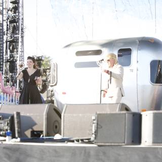 Carina Round Belts It Out Next to Silver Trailer on Coachella Stage