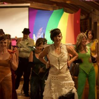 Colorful Dancing at the Wickstrom Wedding