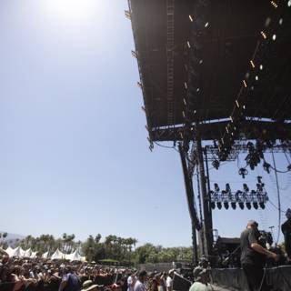 Rocking Crowd at Coachella Music Festival