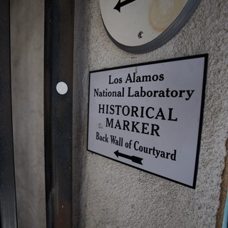 Los Alamos National Laboratory Historical Marker Sign