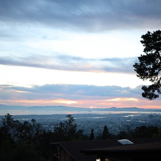 Sunset Vista Over San Francisco Bay from Berkeley Hills