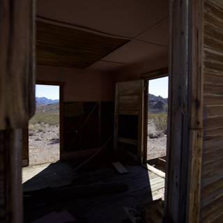 Abandoned House: Open Door to the Desert