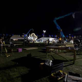 Construction Crane at Coachella Stage