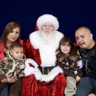 A Family Photo with Santa Claus