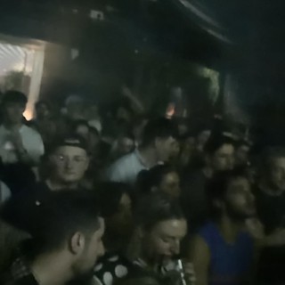 Crowded Underground Venue Late Night Scene in London