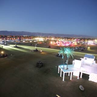 Night Sky View from Coachella Music Festival