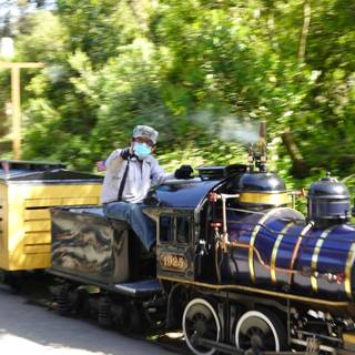 Enjoying a Miniature Train Ride at San Francisco Zoo