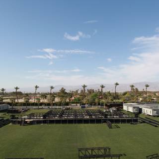 Coachella Stage in the Grass Field
