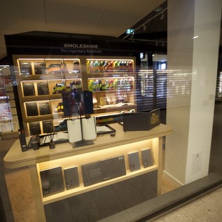 Moleskine Store Display at Modern Shopping Center