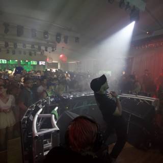 Nightclub Party with DJ and Laser Lights