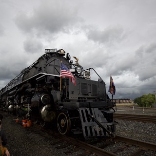 Union Pacific Big Boy 4014 Under Dramatic Storm Clouds
