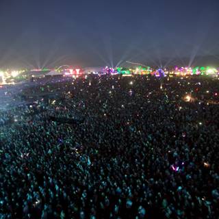 Coachella Crowd Lights up the Night