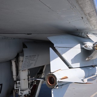 Military Aircraft Weapons Bay with Mounted Missiles