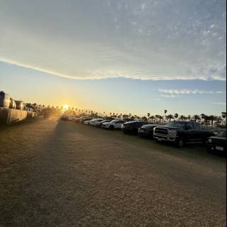 Sunset Symphony in the Parking Lot