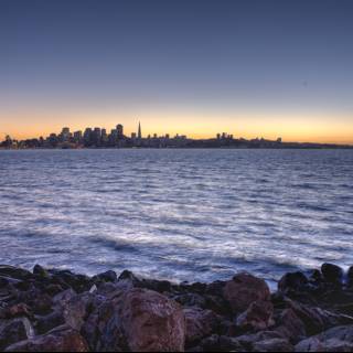 Majestic Sunset Over the Bay