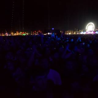 Ecstatic Crowds at Coachella Fireworks Show