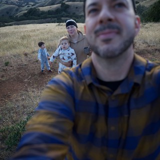 Family Selfie at Dusk on Mount Diablo