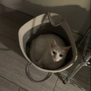 Cozy and Comfy Basket for a Feline Friend