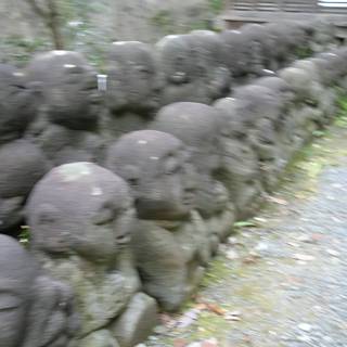 Stone Statues Standing Guard