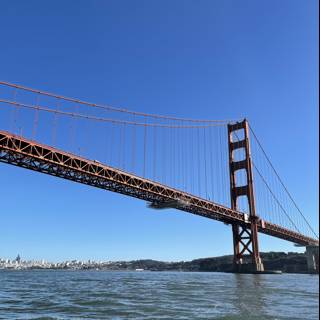 Golden Gate Bridge against a clear blue sky