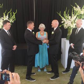 Wedded Bliss among Palm Springs Flowers