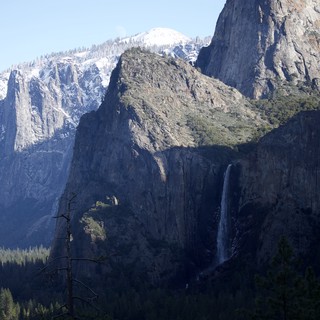 Yosemite Valley Winter Vista with Bridalveil Fall