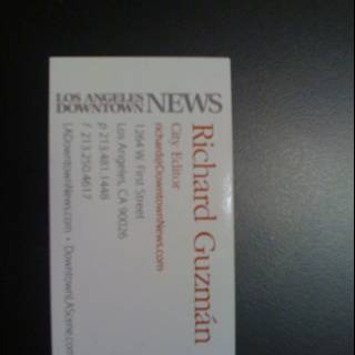 Richard Gazin Business Card
