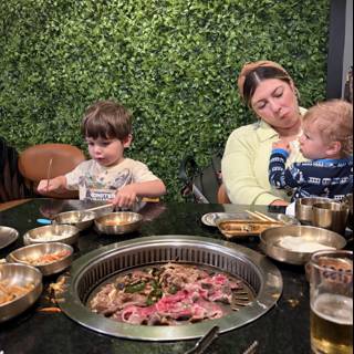 Family Time at the Hot Pot