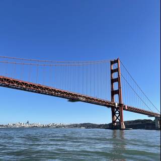 Golden Gate Bridge Shining Across the Bay