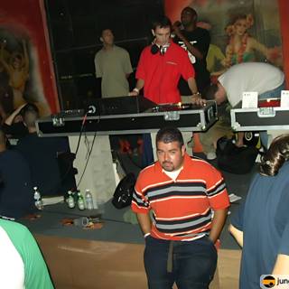 Nightclub DJ Performs for Crowd