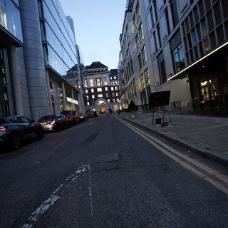 Twilight on a Modern London Street