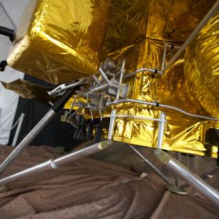 Shimmering Gold Foil on Mars Lander