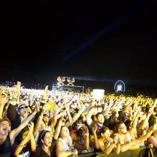 Hands Up for the Night Sky: Coachella 2012 Concert Crowd