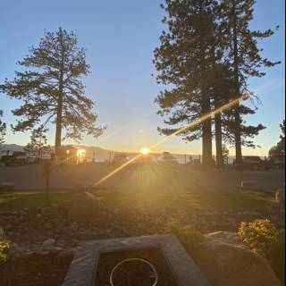 Glowing Sunset at Lake Tahoe