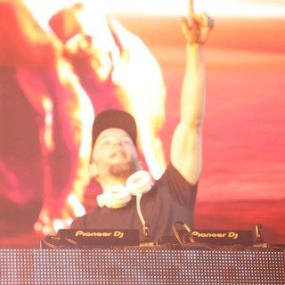 DJ Raises Hands to the Crowd at Wobbleland 2026