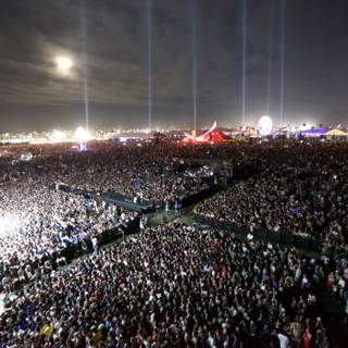 Electrifying Night: A Sea of Fans at Coachella Concert