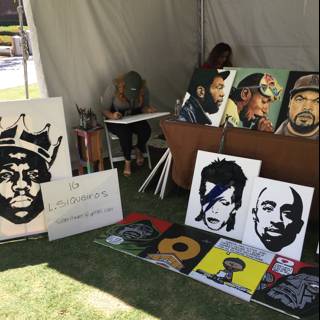 Hip Hop Tent with Paintings